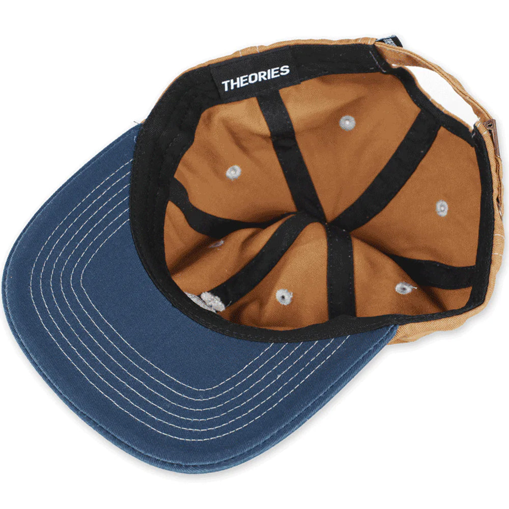 Theories Scribble Embroidered Strapback Hat Copper/Navy