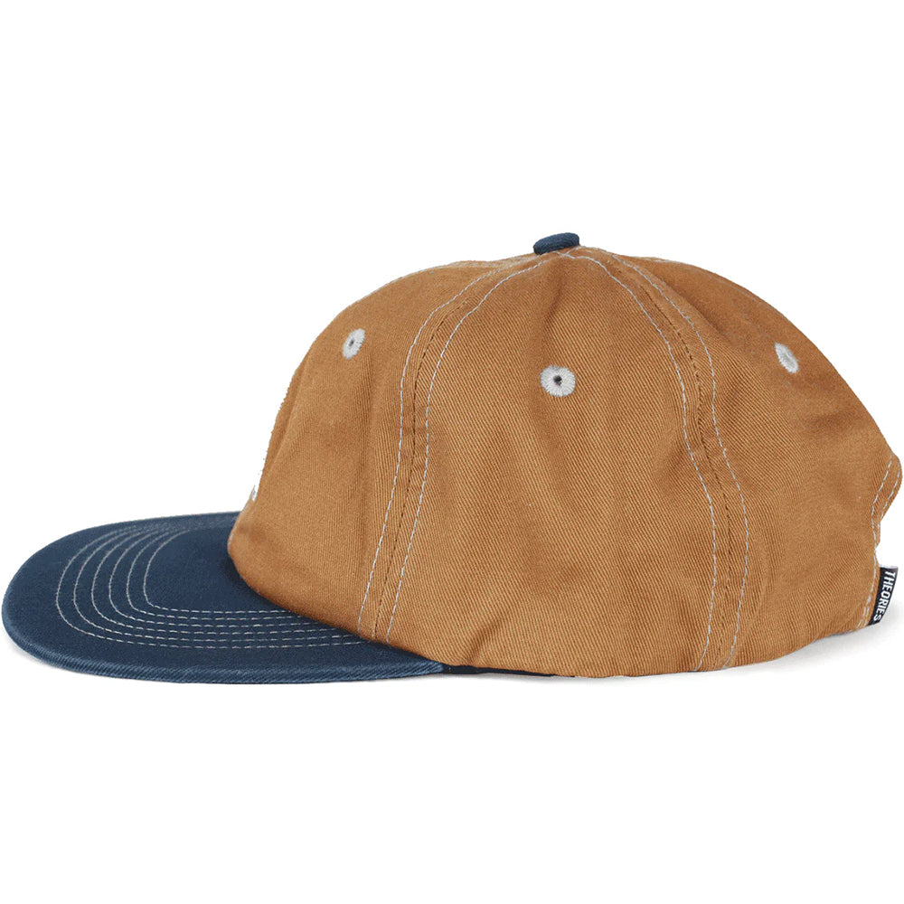 Theories Scribble Embroidered Strapback Hat Copper/Navy
