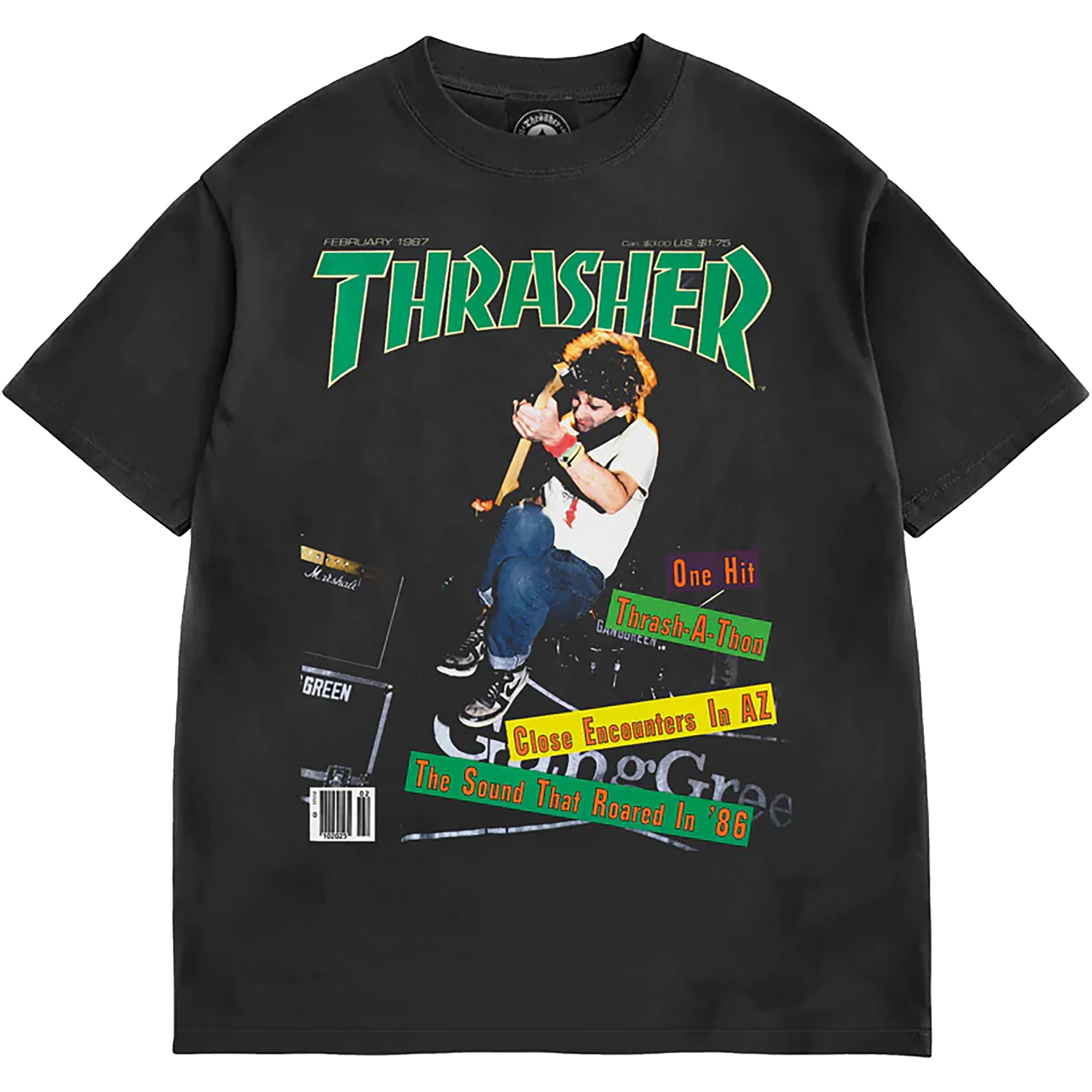 Thrasher February 1987 Vintage T Shirt Black