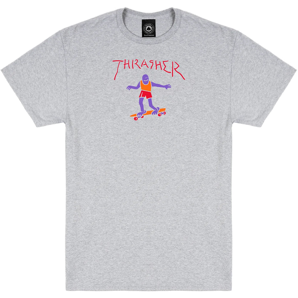 Thrasher Gonz Fill T Shirt Ash Grey