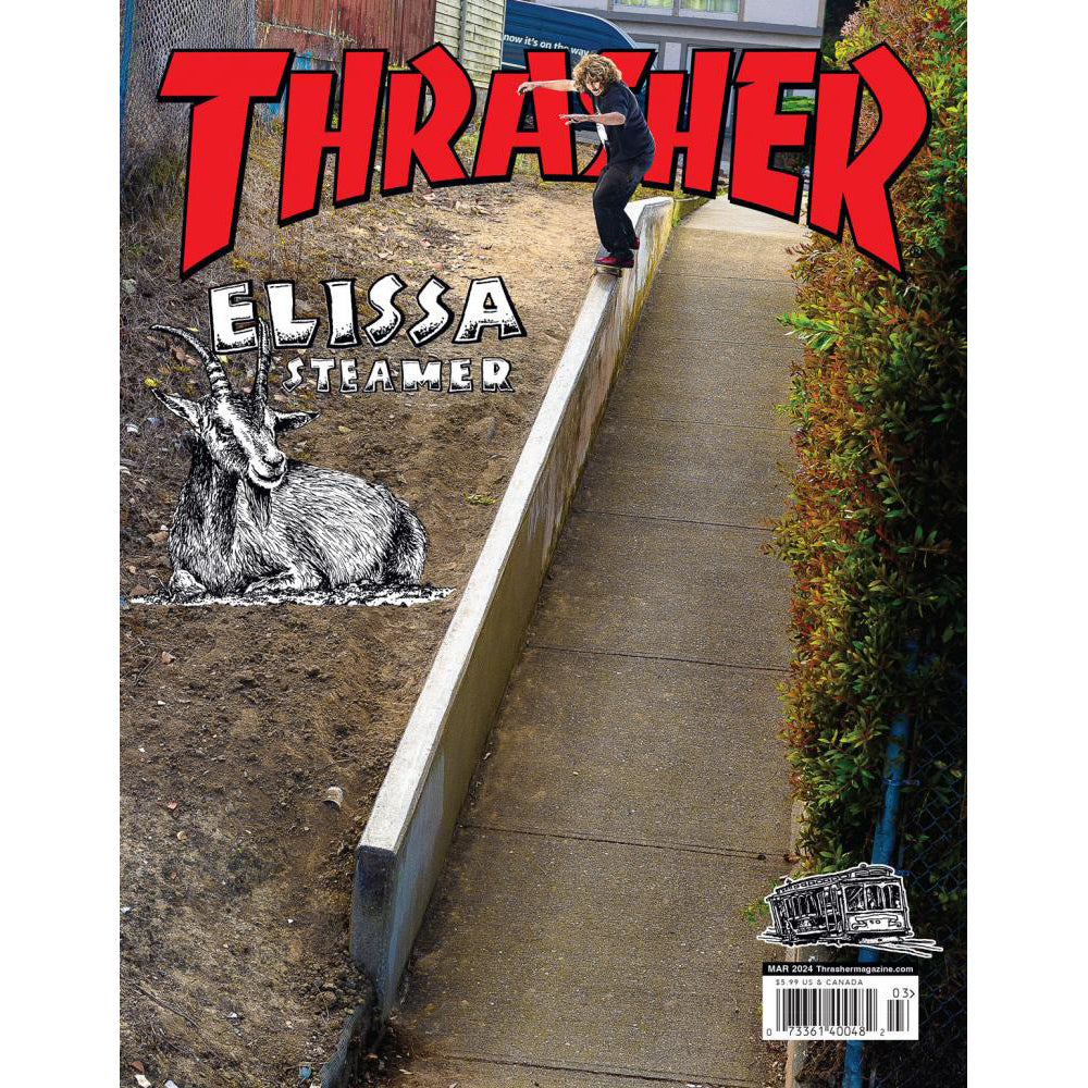 Thrasher Magazine March 2024 Issue 524 Elissa Steamer Cover