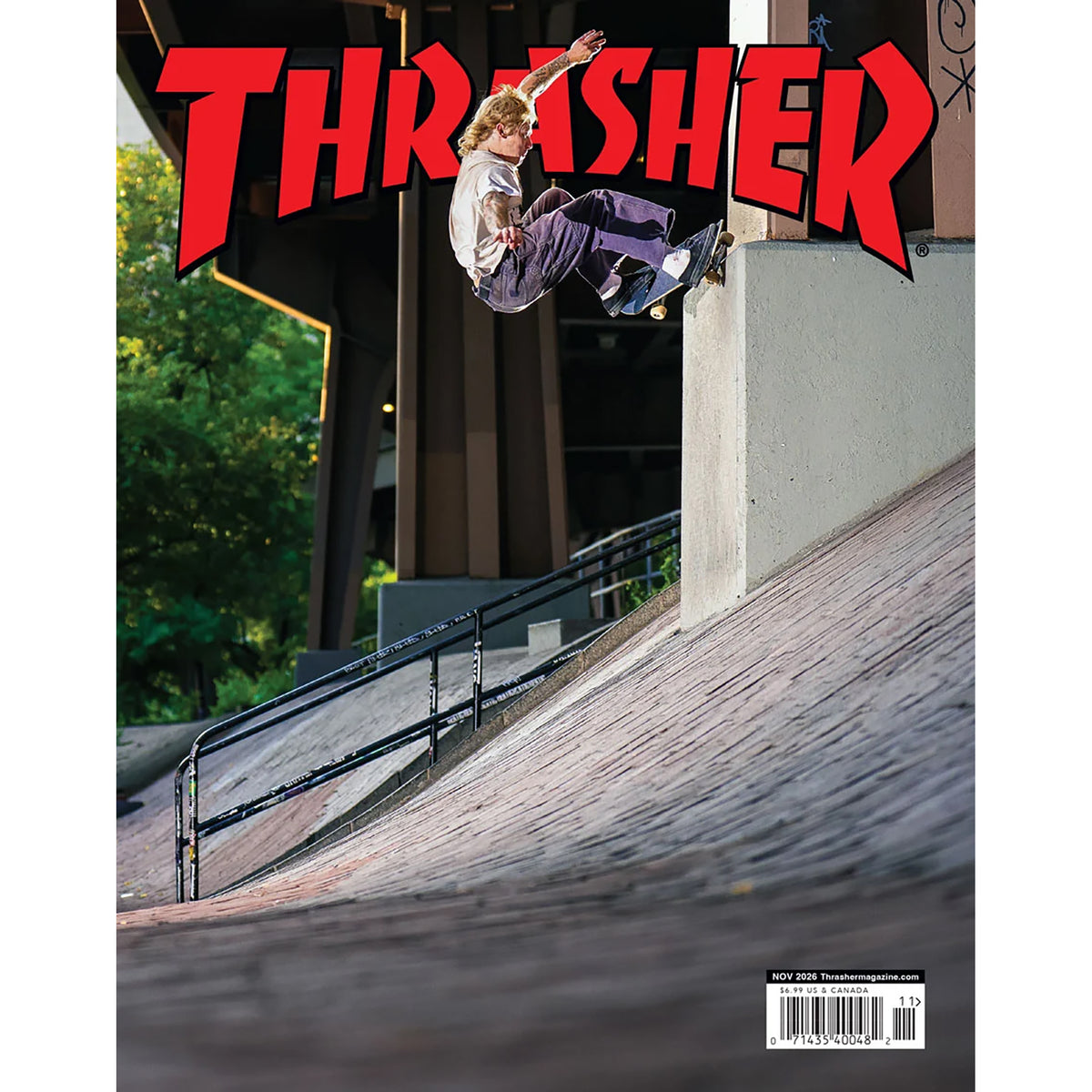 Thrasher Magazine November 2026 Issue 556 Tristan "T-Funk" Funkhouser Cover