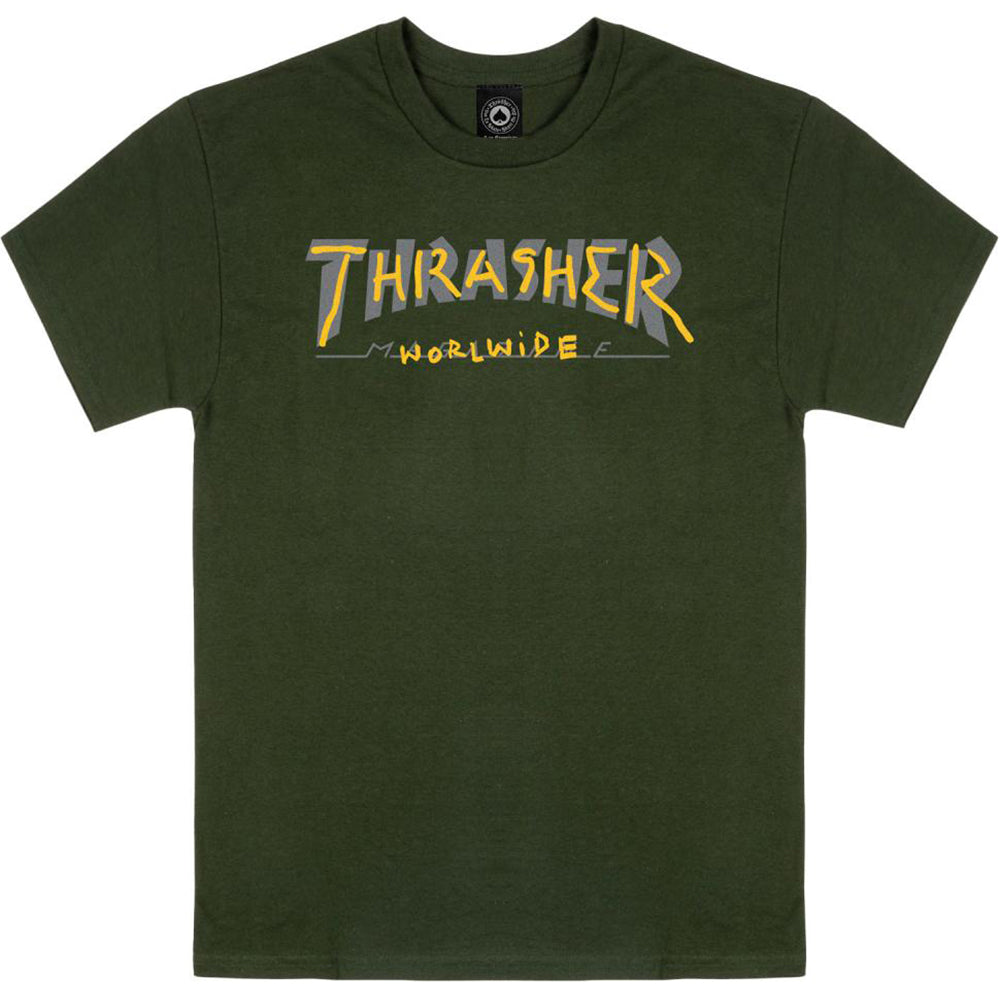 Thrasher Trademark T Shirt Forest Green