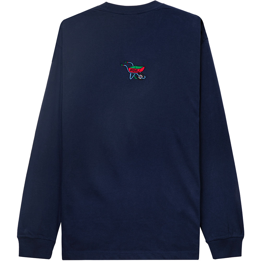 Tired Semi Tired Long Sleeve Tee Navy