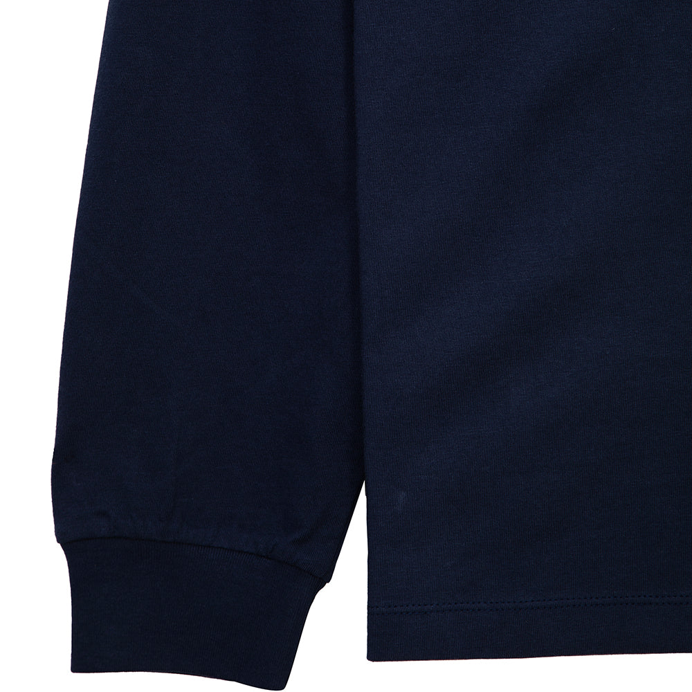 Tired Semi Tired Long Sleeve Tee Navy