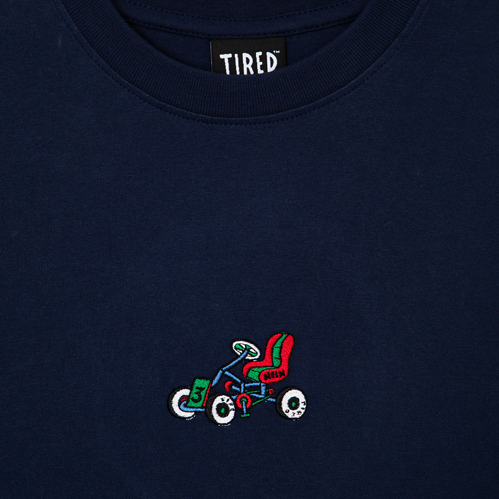 Tired Semi Tired Long Sleeve Tee Navy