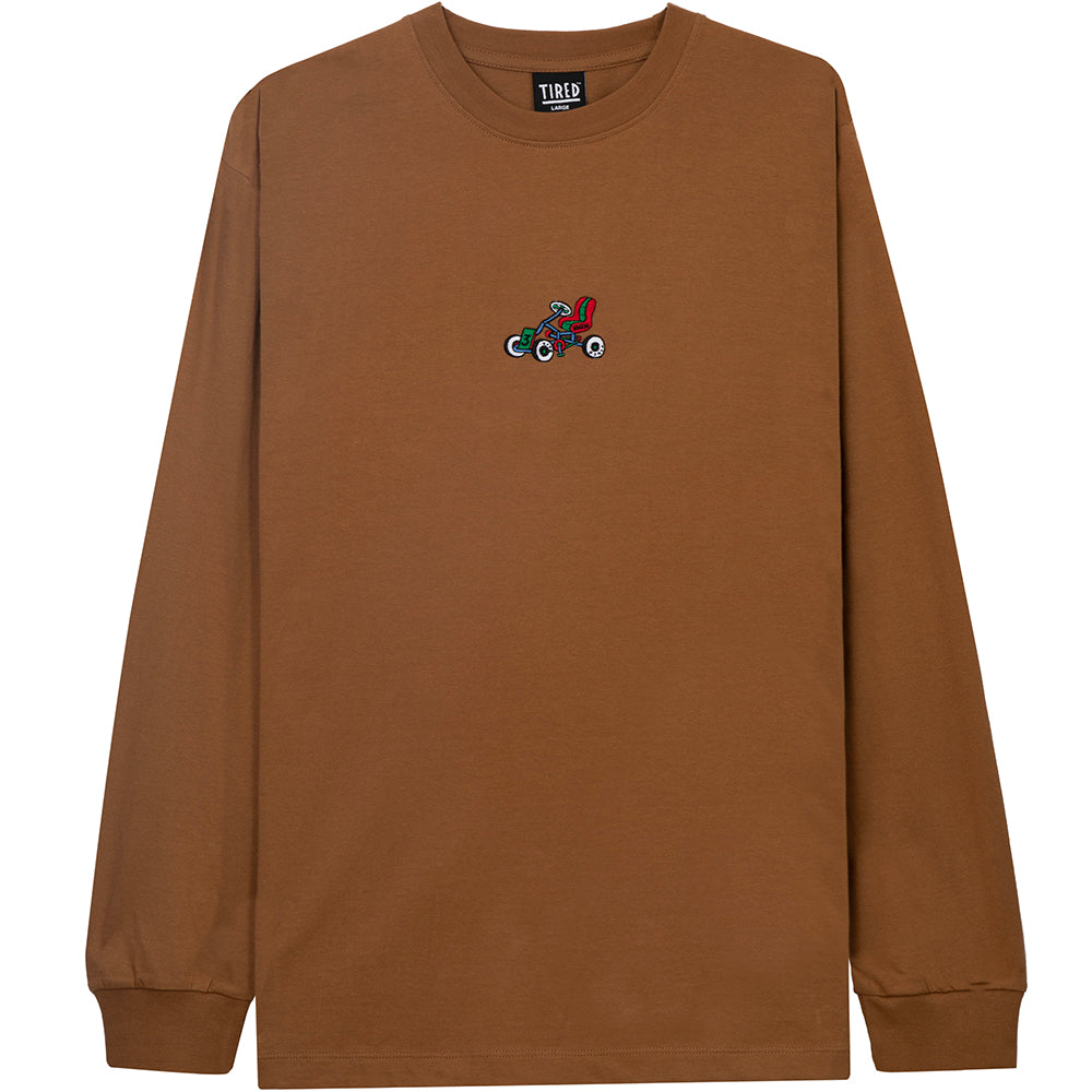 Tired Semi Tired Long Sleeve Tee Workwear Brown