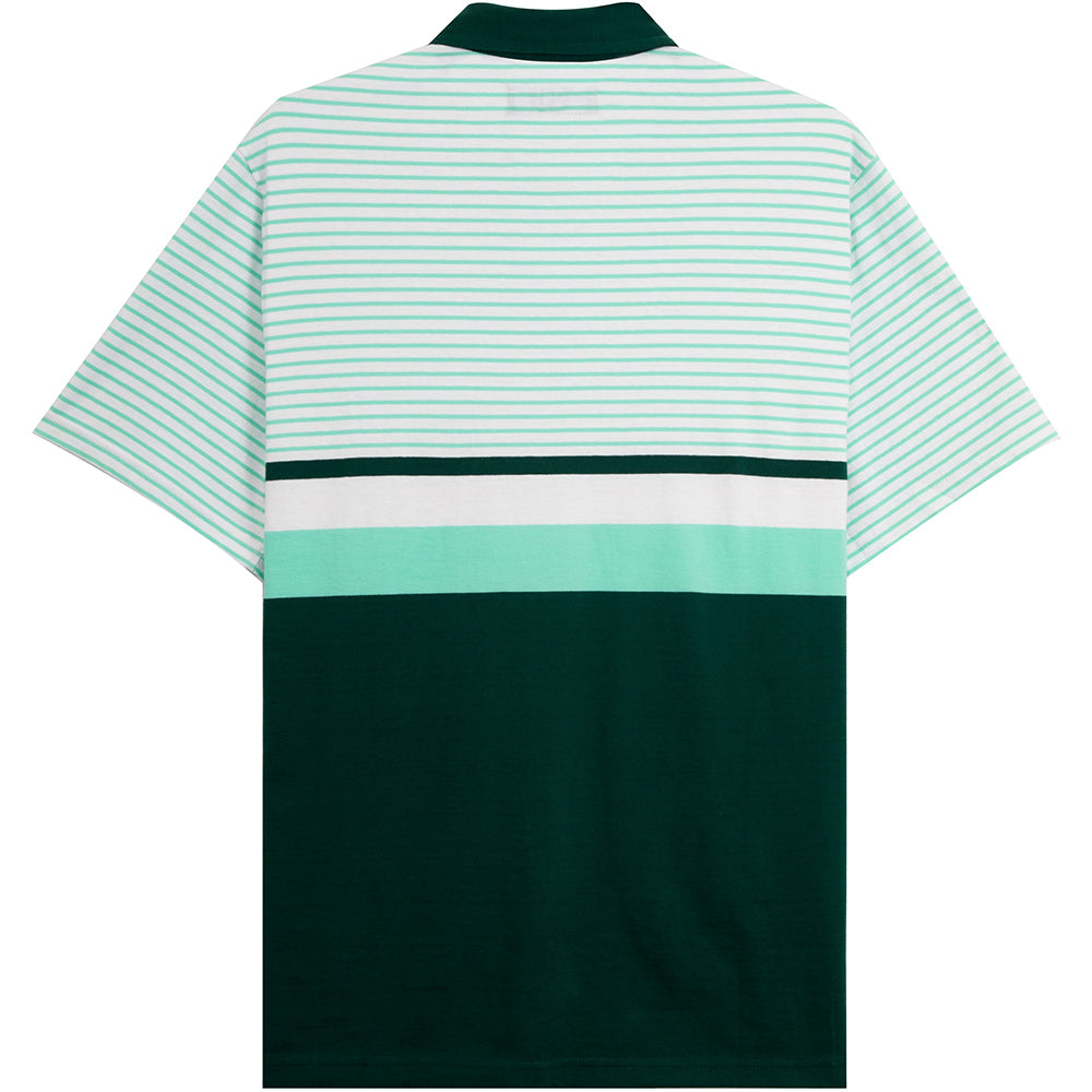 Tired Summer Polo White/Green