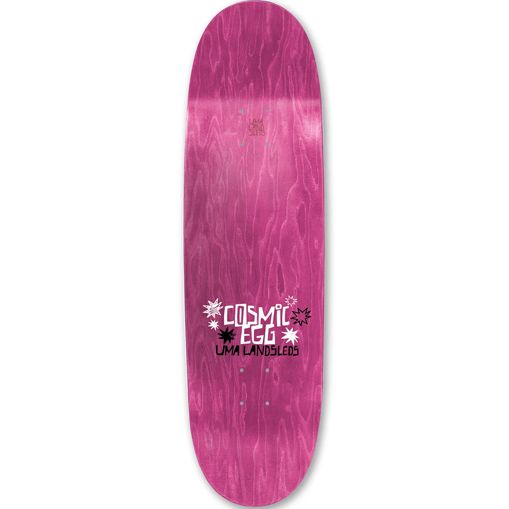 Uma Landsleds Cosmic Egg Black Deck 9"