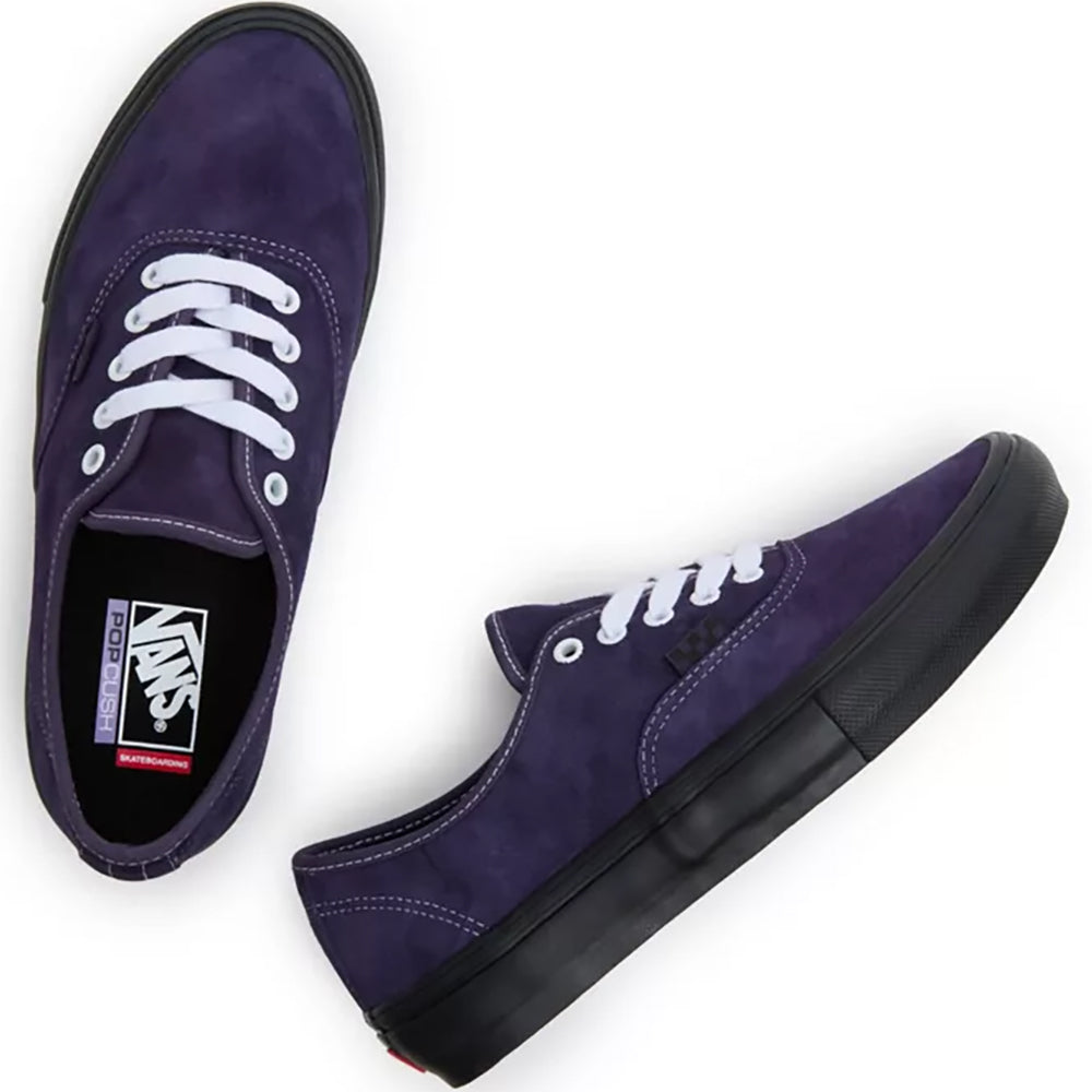 Vans Skate Authentic Shoes Pig Suede Dark Purple/Black