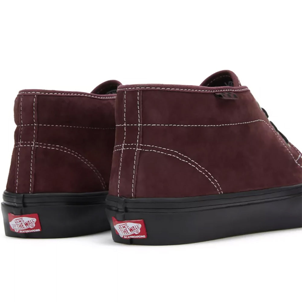 Vans Skate Chukka Shoes Dark Red/Black