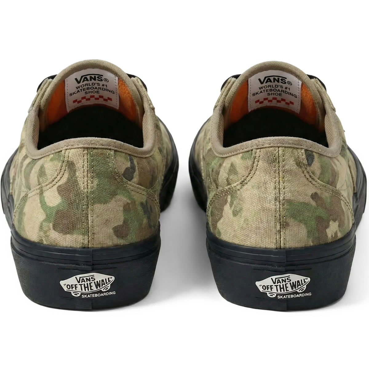 Vans Skate Curren Caples Shoes Camo Orange/Black
