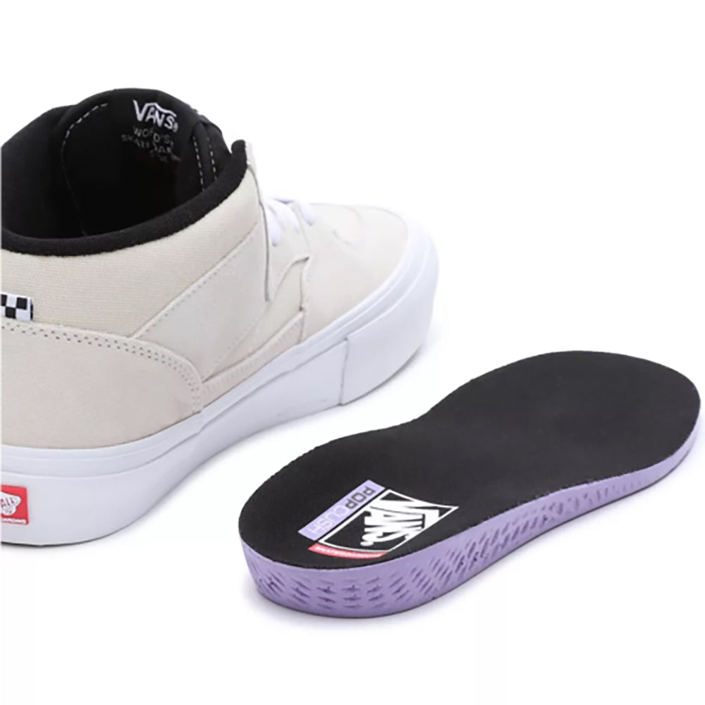 Vans Skate Half Cab Shoes White/Black