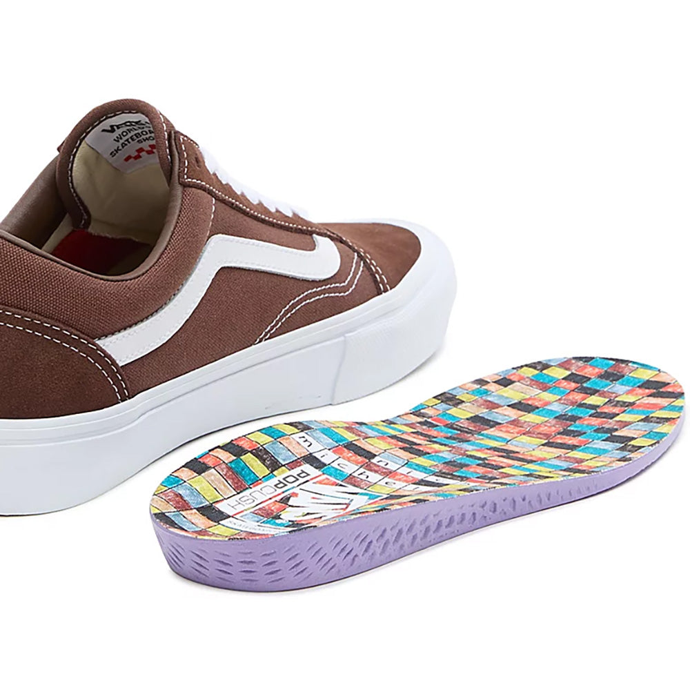 Vans Skate Old Skool x Nick Michel Shoes Brown/White