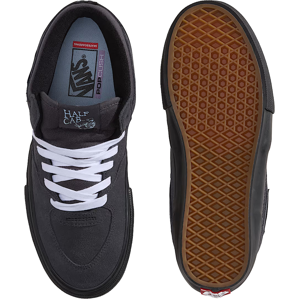 Vans Skate Half Cab Shoes Charcoal Grey/Black