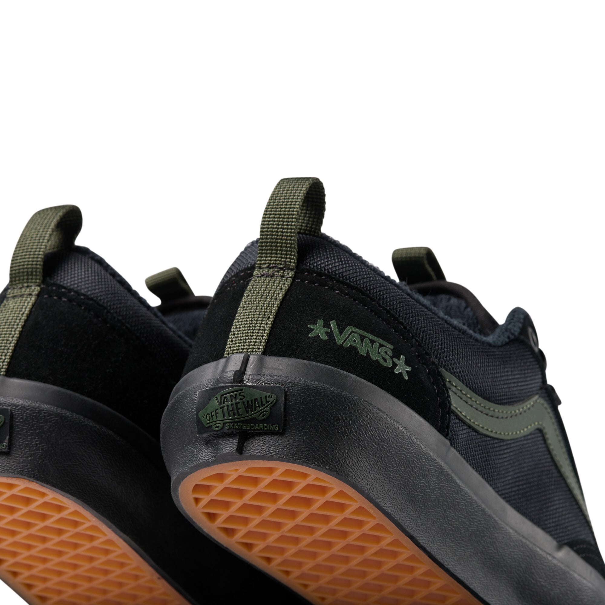 Vans Skate Old Skool 36+ Atiba Shoes Black/Dark Green