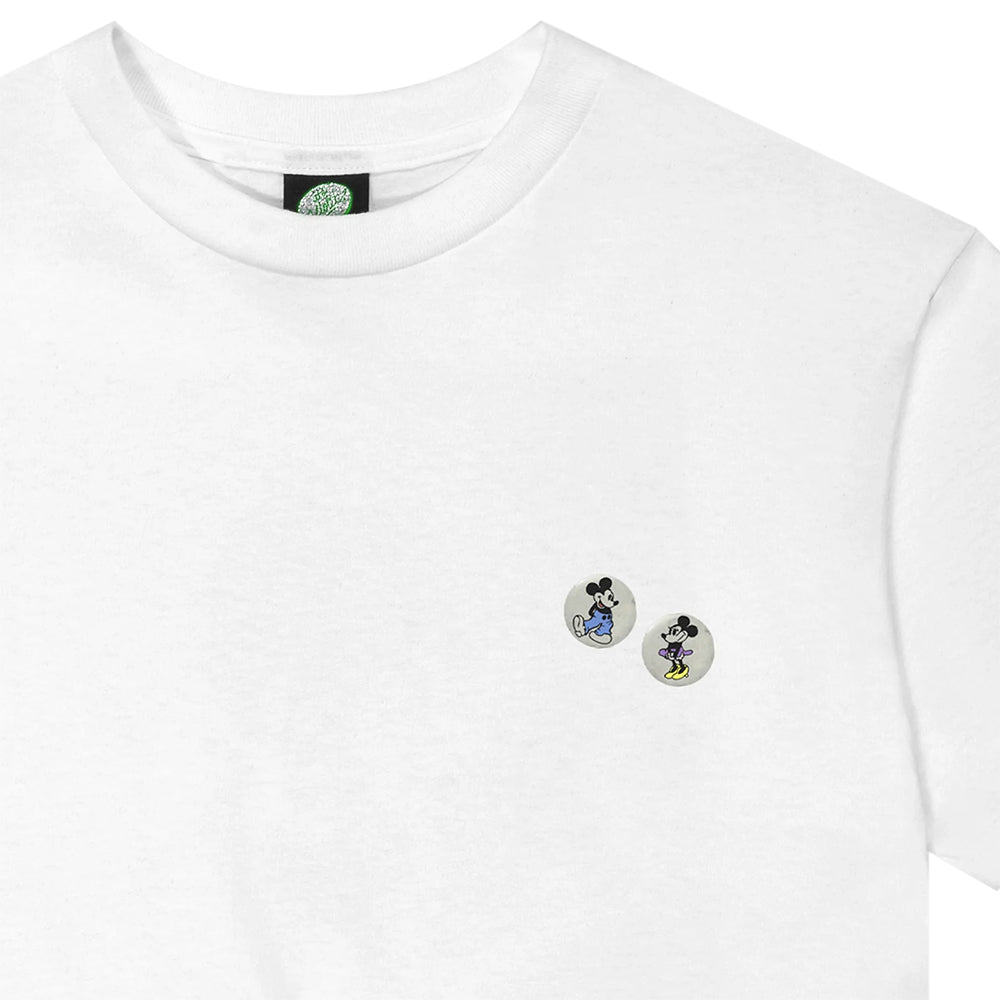 Violet Mickey Loves Minnie Tee White