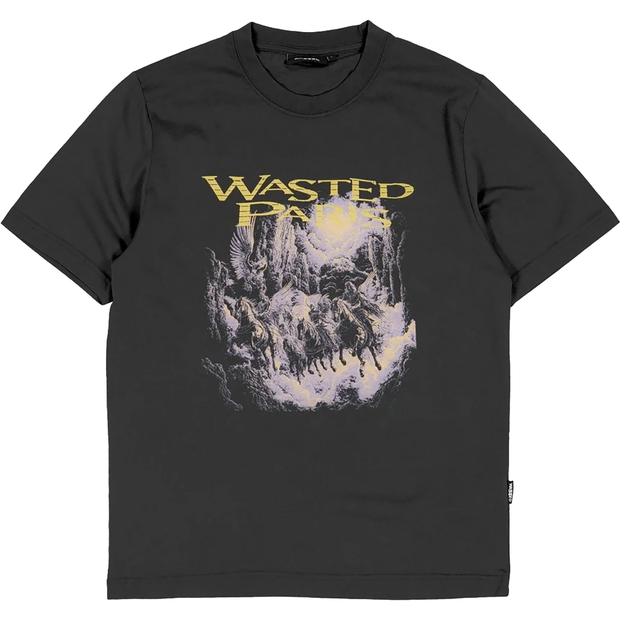 Wasted Paris Angels Gully T-Shirt Old Black
