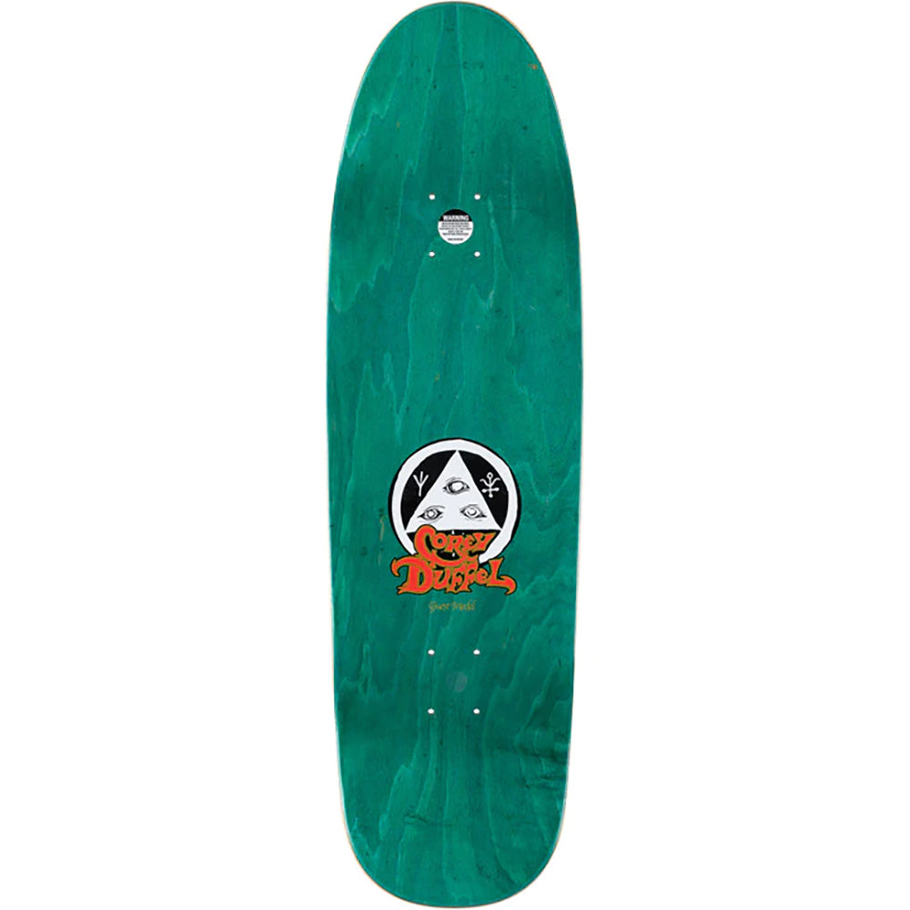Welcome Corey Duffel Guest Board on Blixa Skateboard Deck 9.25"