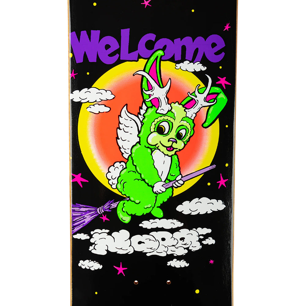 Welcome Nora Vasconcellos Full Moon on Popsicle Black Skateboard Deck 8.25"
