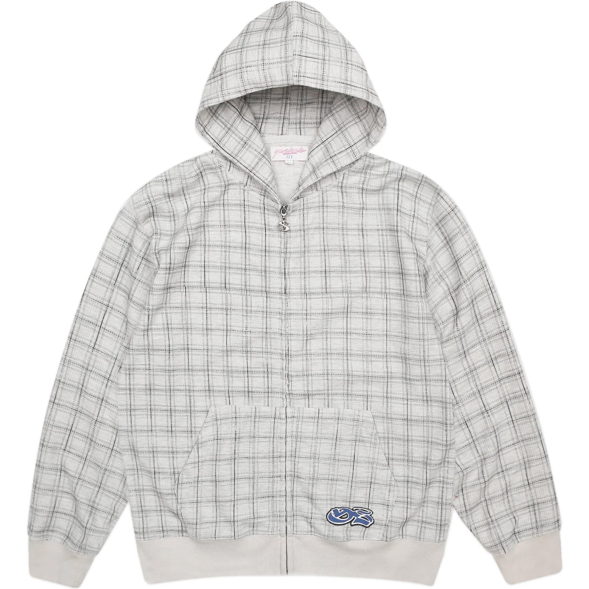 Yardsale Check Waffle Hood Grey