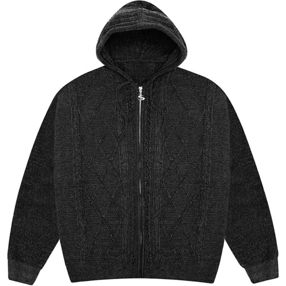 Yardsale Dreamer Chenille Hood Black