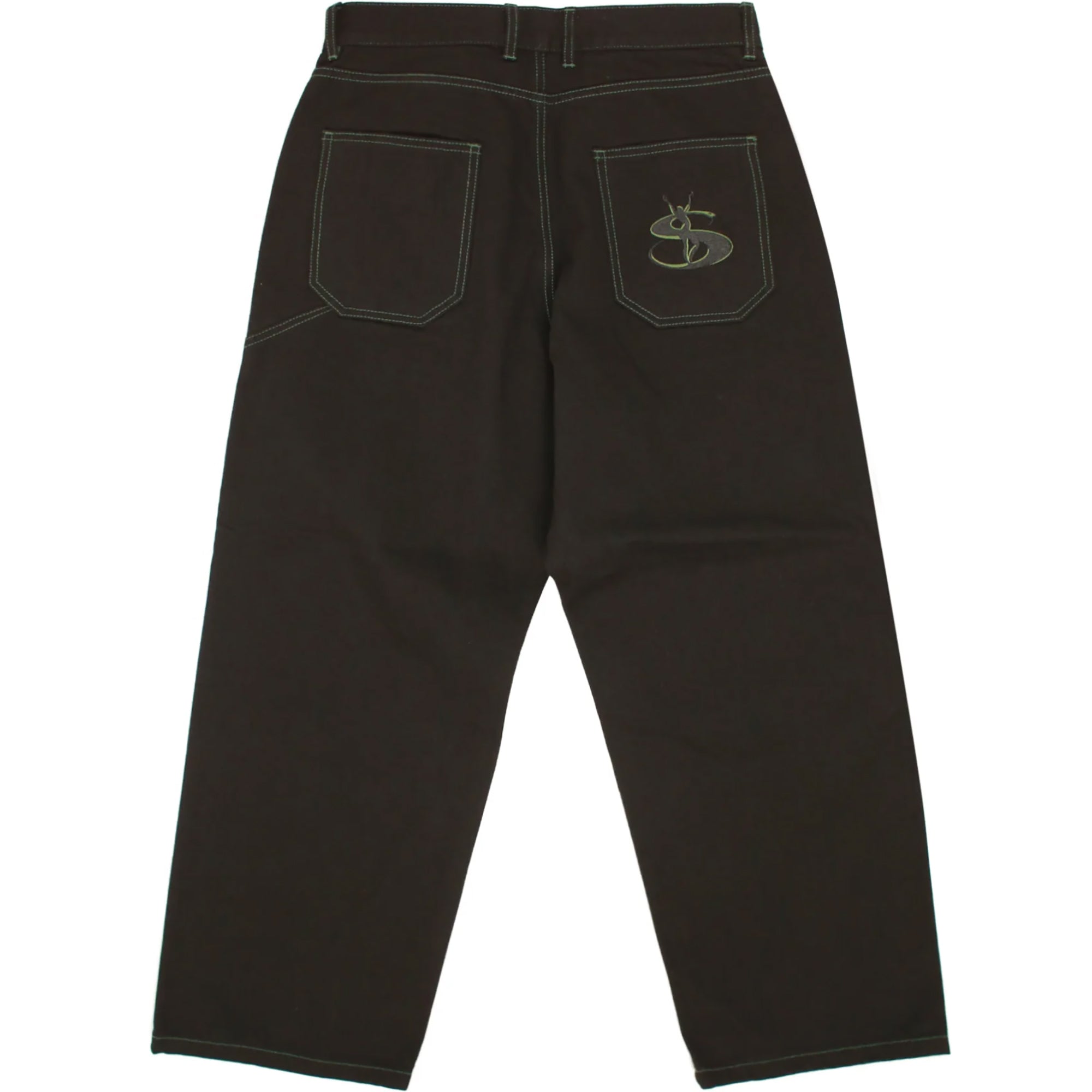 Yardsale Phantasy Jeans Black/Green Stitch | NOTE shop