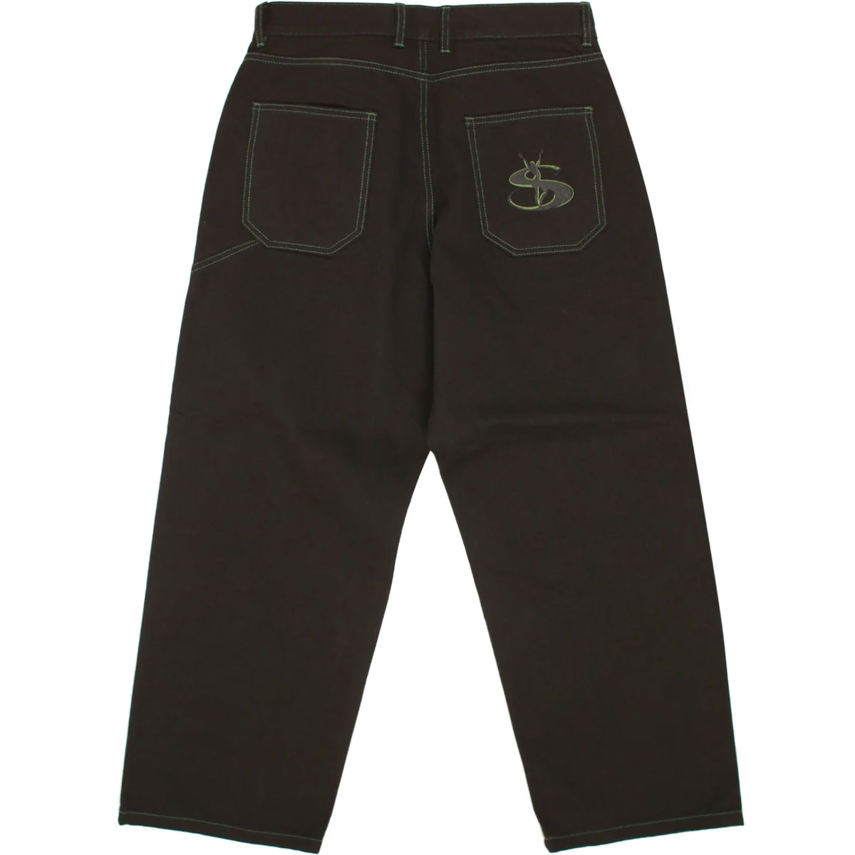 Yardsale Phantasy Jeans Black/Green Stitch | NOTE shop