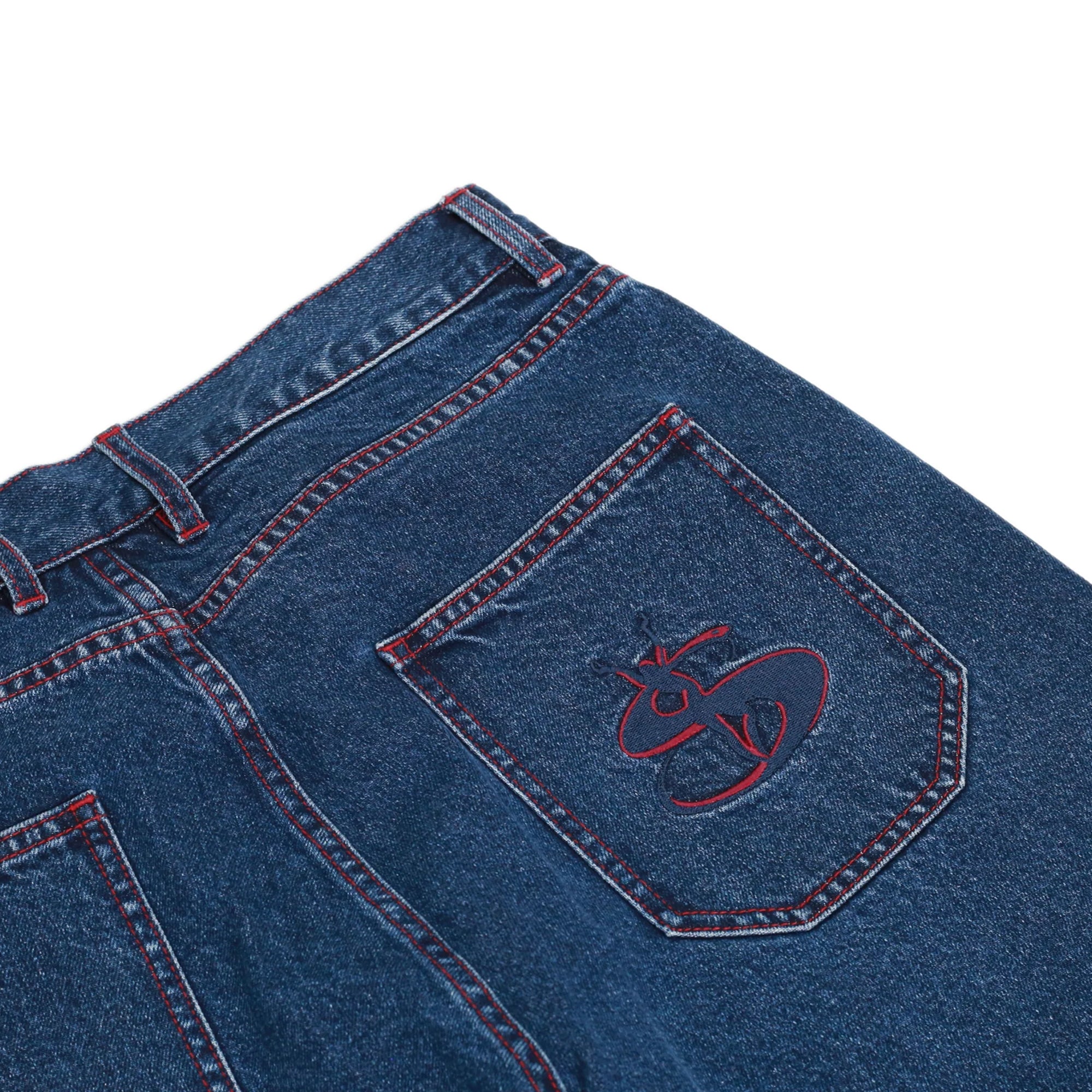 Yardsale Phantasy Jeans Denim/Red Stitch