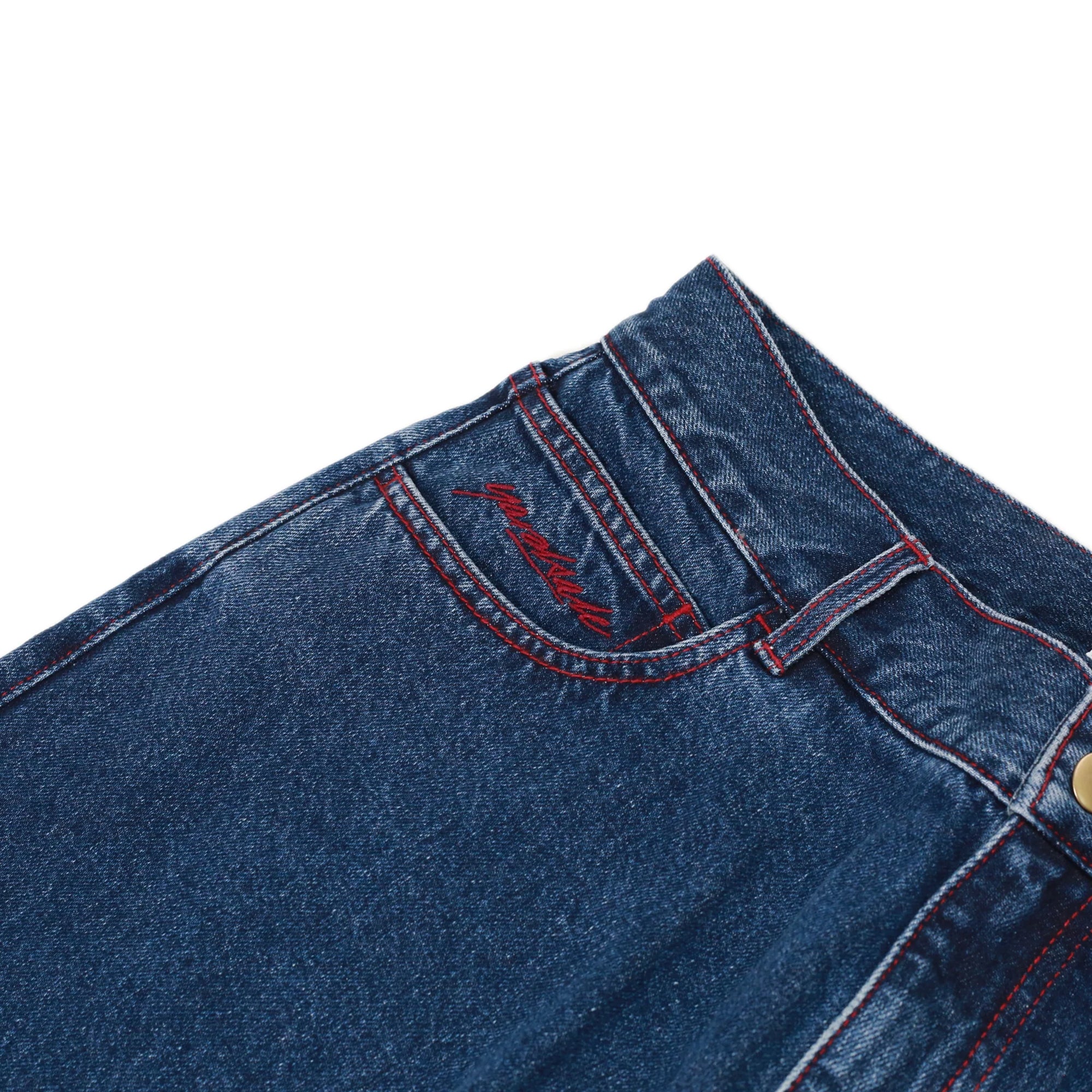 Yardsale Phantasy Jeans Denim/Red Stitch