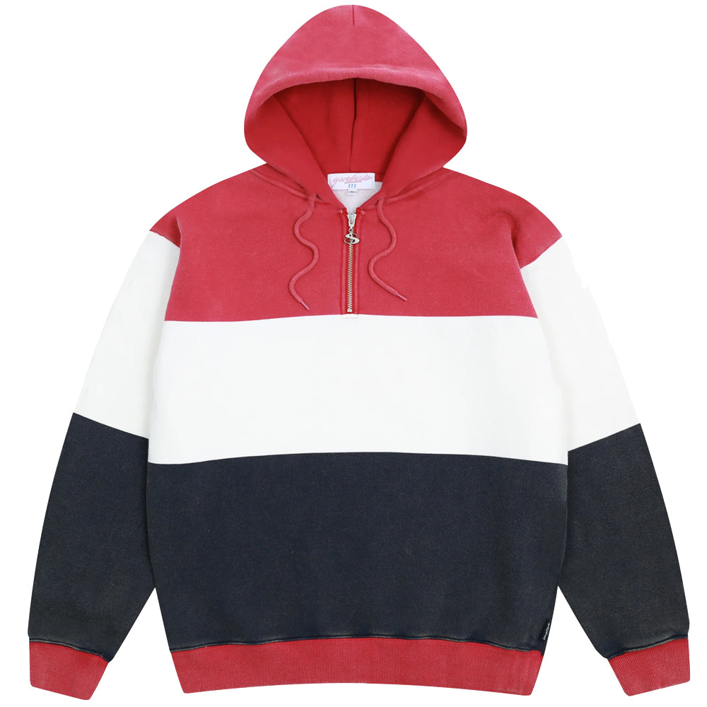 Yardsale Phantasy Quarterzip Hood (Red/White/Navy)