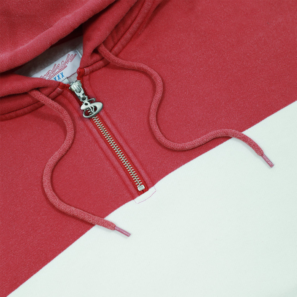 Yardsale Phantasy Quarterzip Hood Red/White/Navy