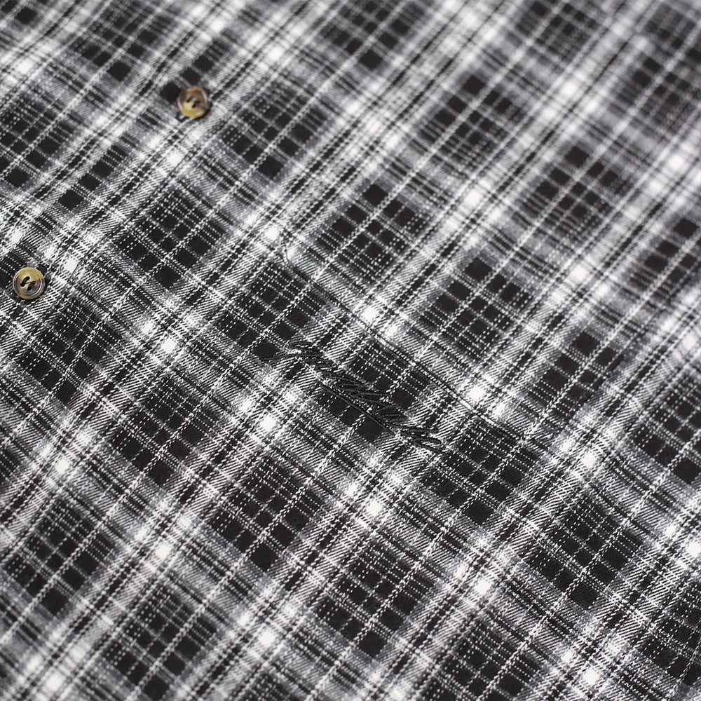 Yardsale Faded Plaid Shirt Black