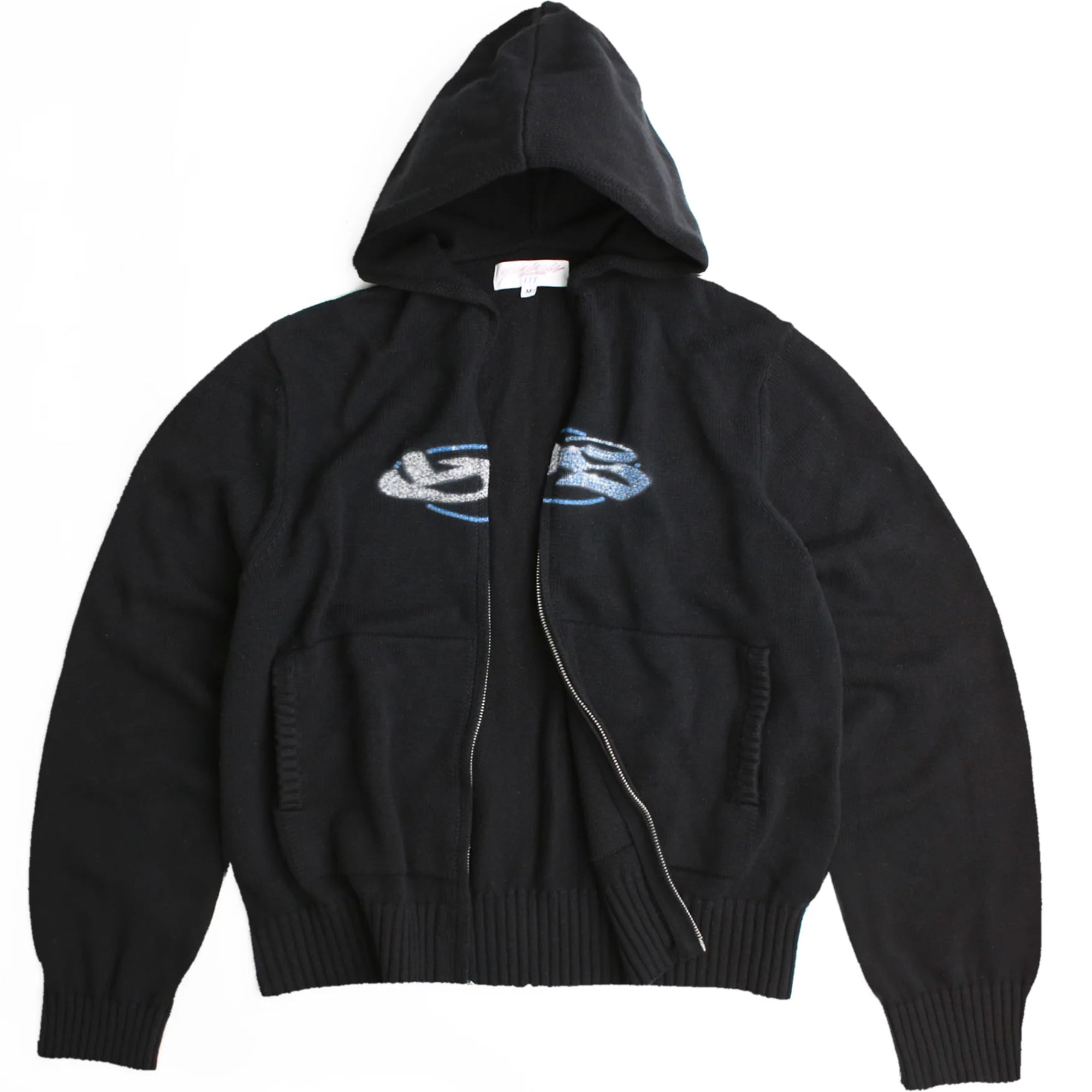 Yardsale Glitz Knitted Hood Black