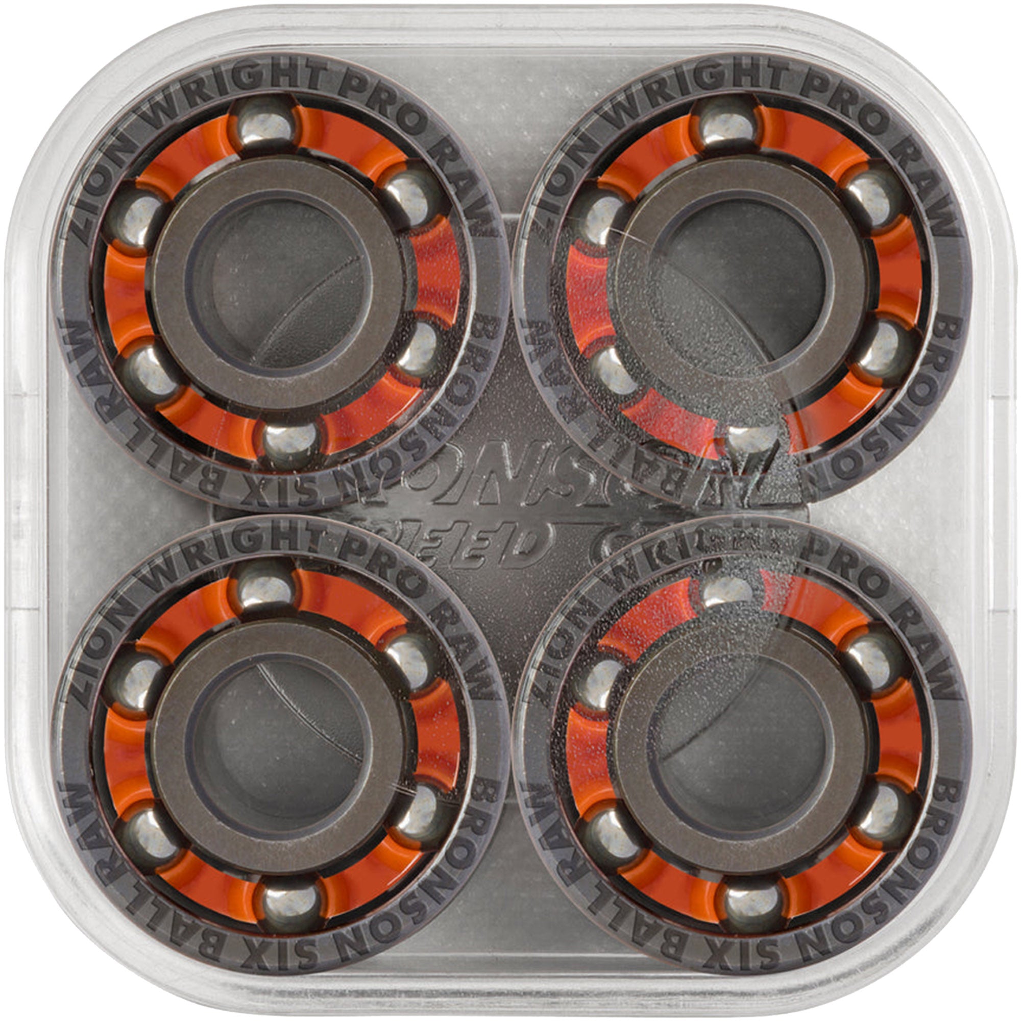Bronson Speed Co Zion Wright 6-Ball Raw Skateboard Bearings