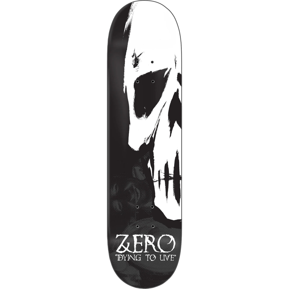 Zero Dying To Live 30 Year Reissue Black Dipped Skateboard Deck 8.5"