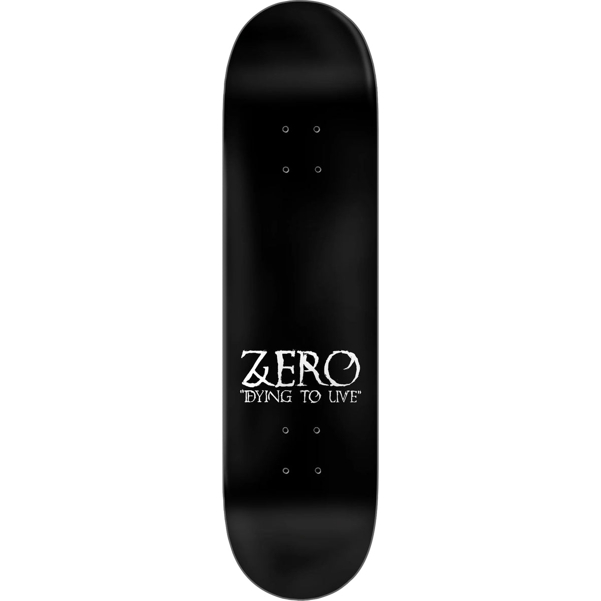 Zero Dying To Live 30 Year Reissue Black Dipped Skateboard Deck 8.5"