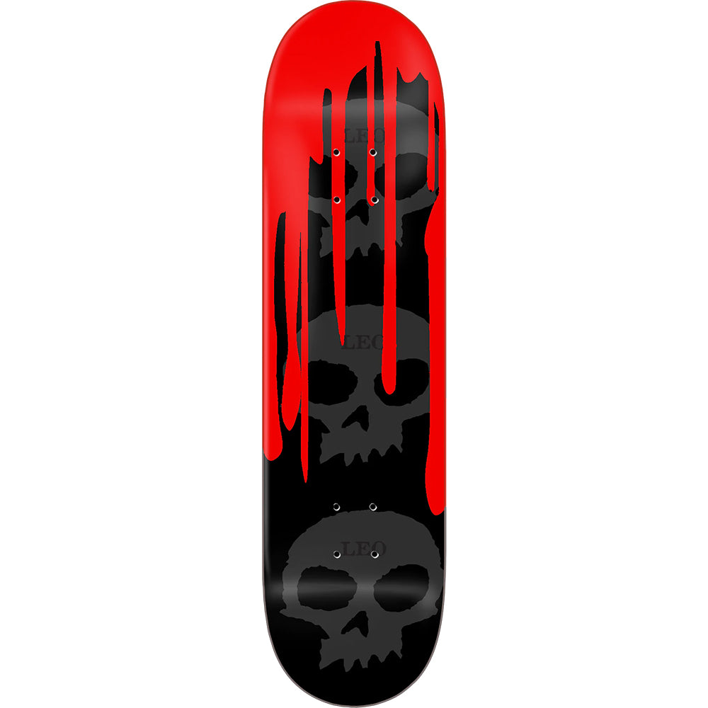 Zero Leo Romero Guest Board 3 Skull Blood Deck 8.25"