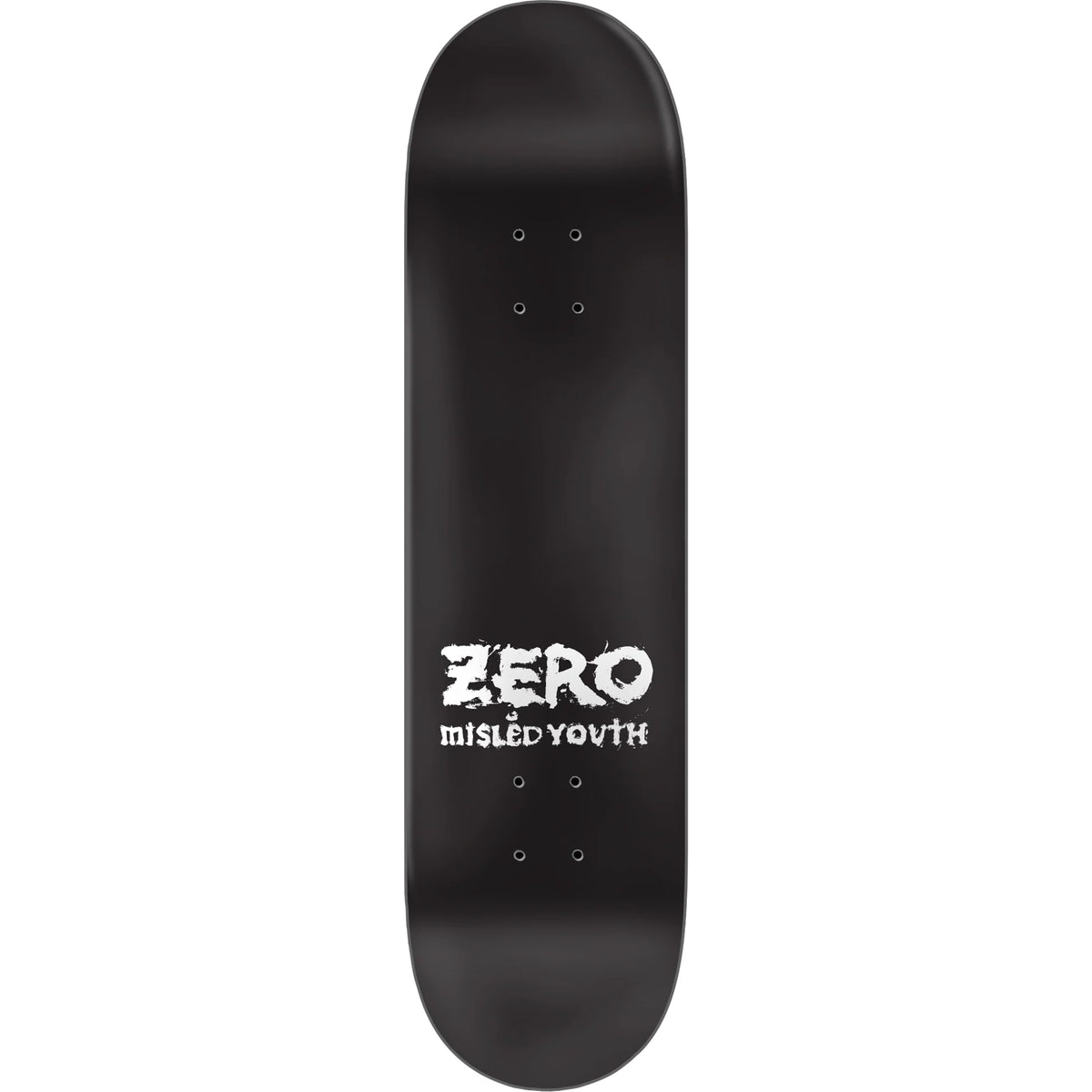 Zero Misled Youth 30 Year Reissue Black Dipped Skateboard Deck 8.25"