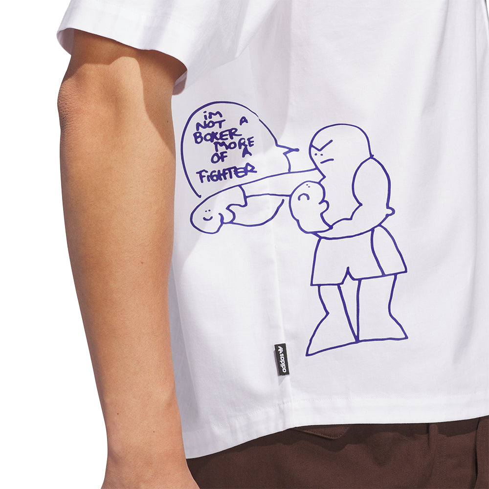 adidas Sshmoo CS Fighter Button Up Shirt White