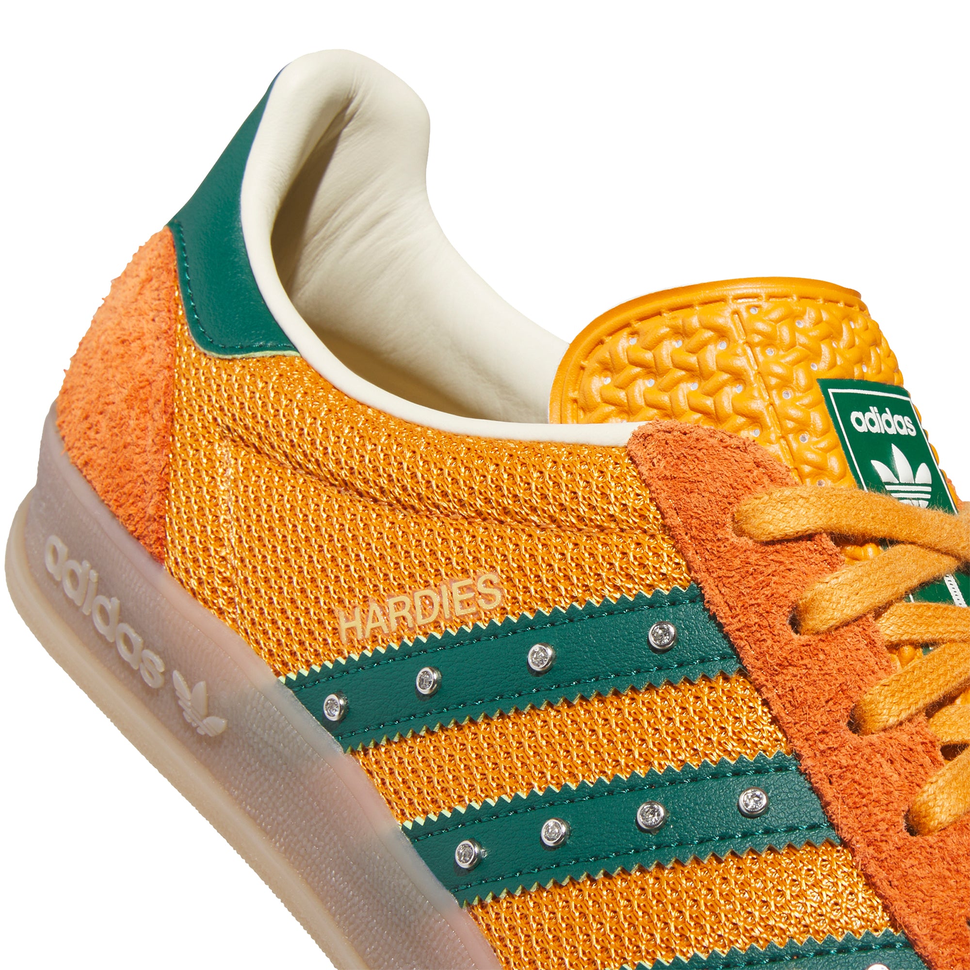 Adidas x Hardies Gazelle Indoor Shoes Rustic Orange/Collegiate Green