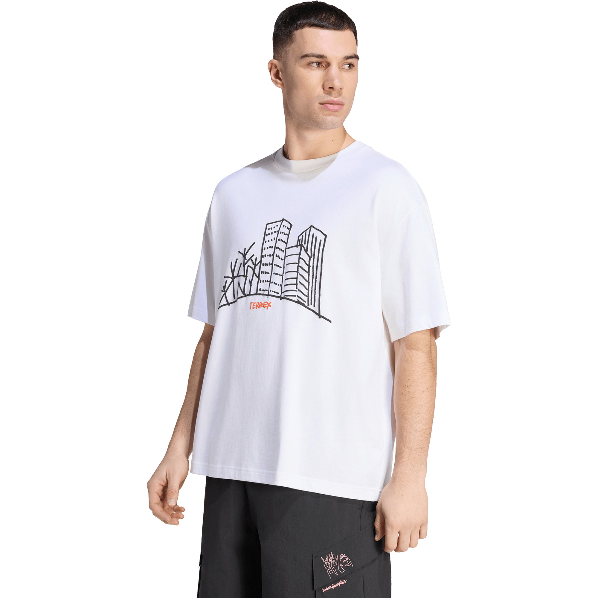 adidas Terrex Shmoofoil Xploric Graphic Tee White