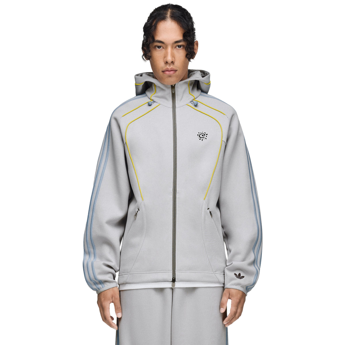 Adidas X Always Do What You Should Do Spacer Teamgeist Full Zip Hoodie Grey/Light Solid Grey