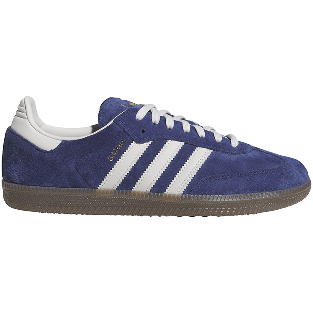 adidas Samba ADV Skate Shoes - Dark Blue/Grey/Gum