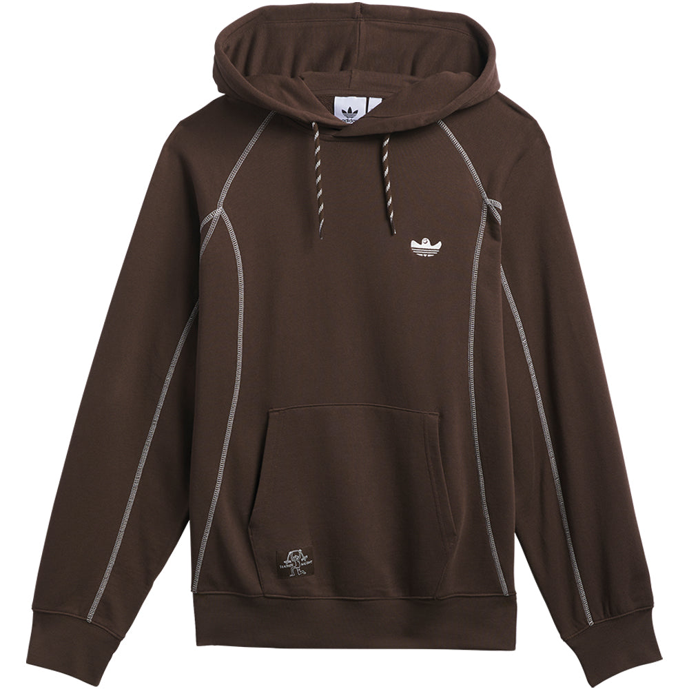 Adidas Shmoo Featherweight Hoodie Dark Brown/Core White