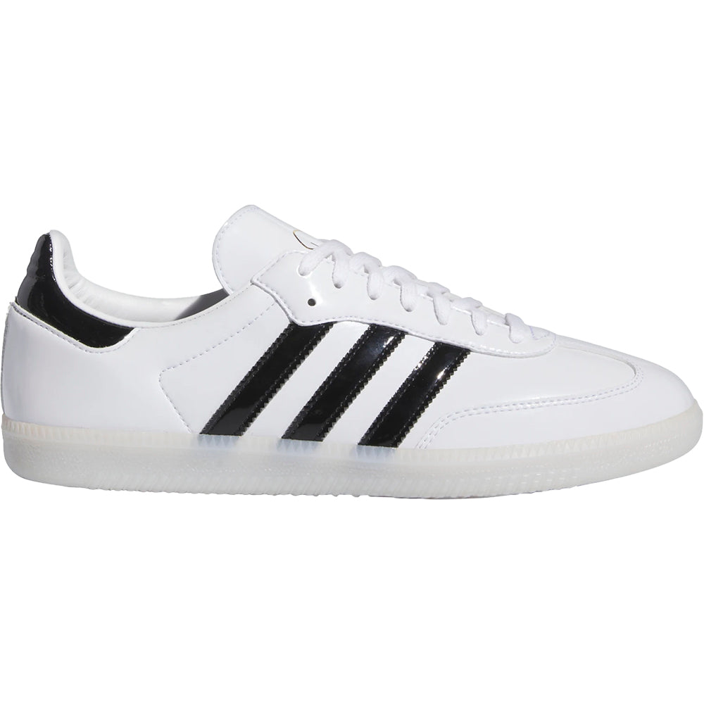 adidas Jason Dill Samba Patent Shoes Cloud White/Core Black/Gold Metallic