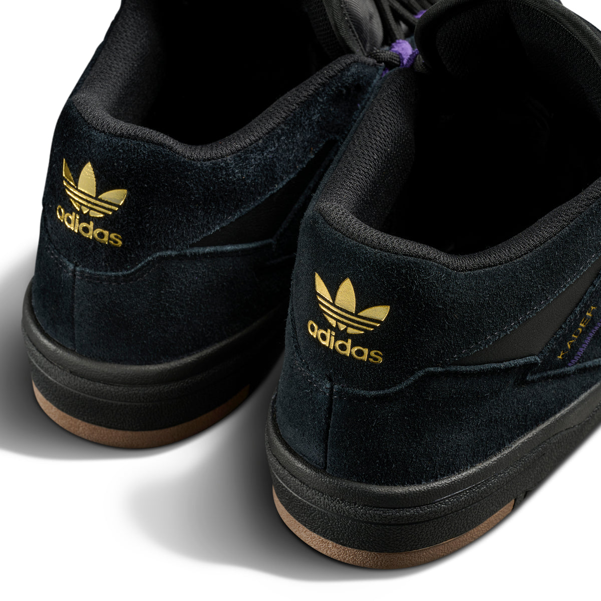 adidas Kader Shoes Core Black/Collegiate Purple/Gold Metallic