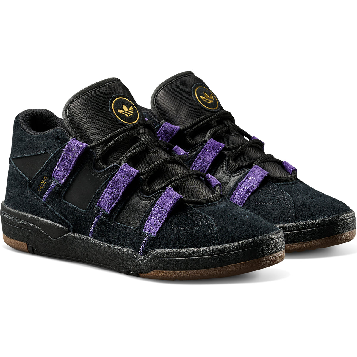 adidas Kader Shoes Core Black/Collegiate Purple/Gold Metallic