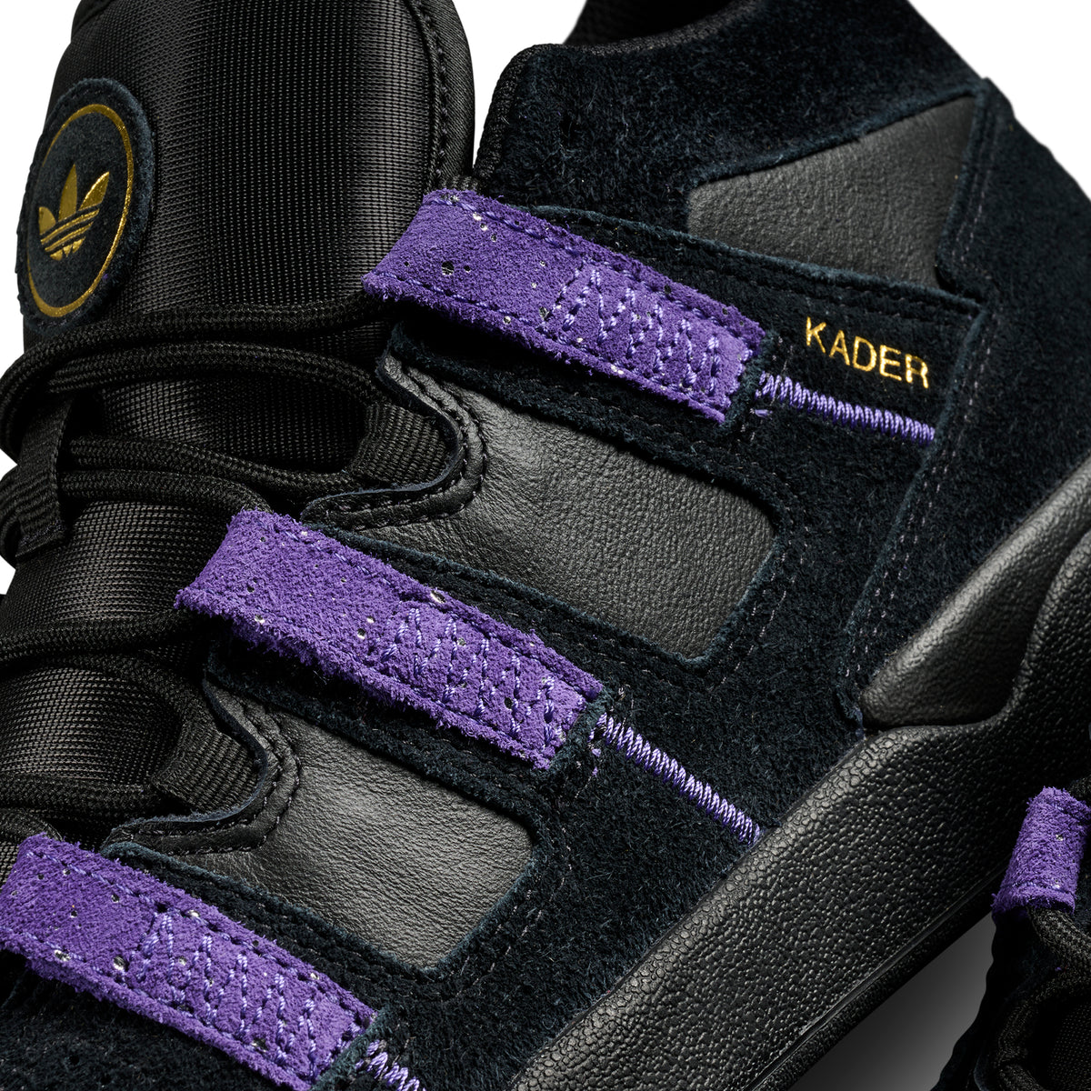 adidas Kader Shoes Core Black/Collegiate Purple/Gold Metallic