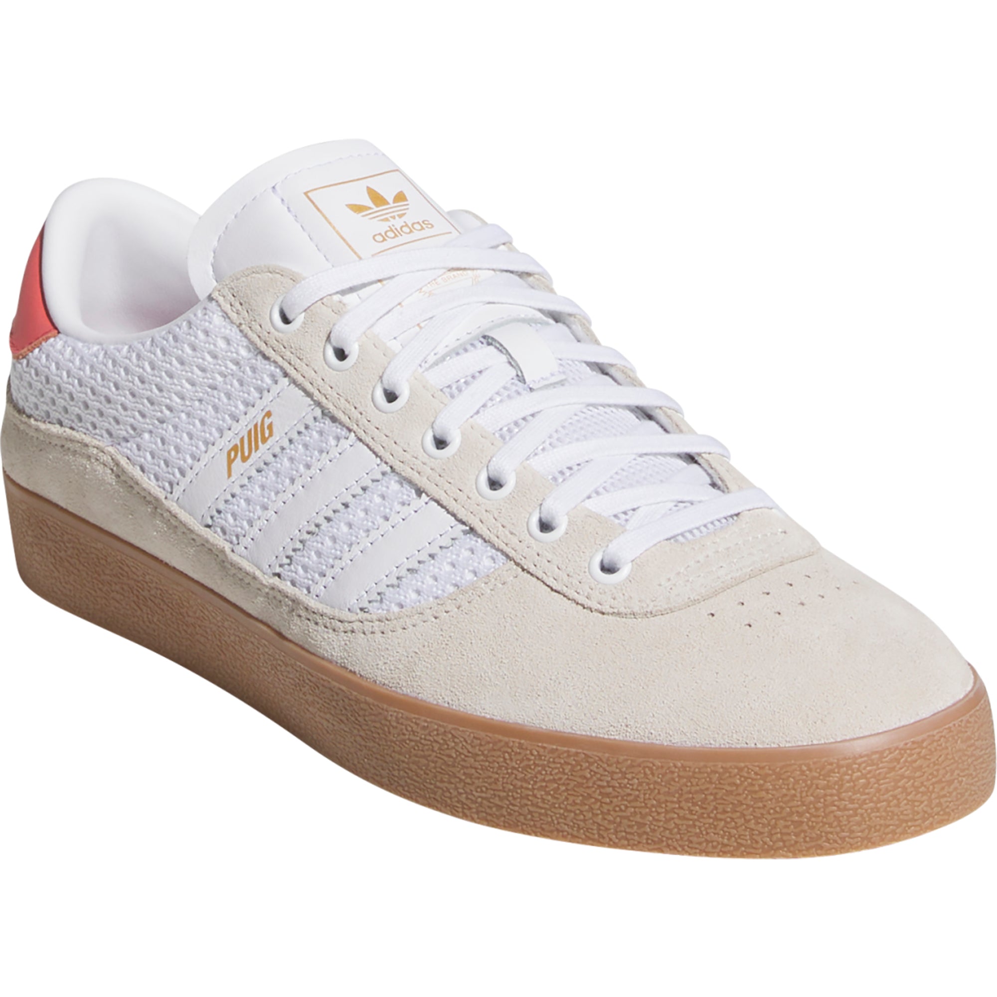 adidas Puig Indoor Shoes Wonder White/Cloud White/Gum 4